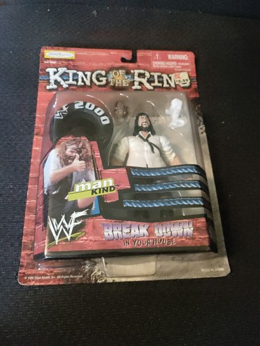 1999 WWF WWE Jakks Mankind Mick Foley King Ring Wrestling figure NWA TNA Socko