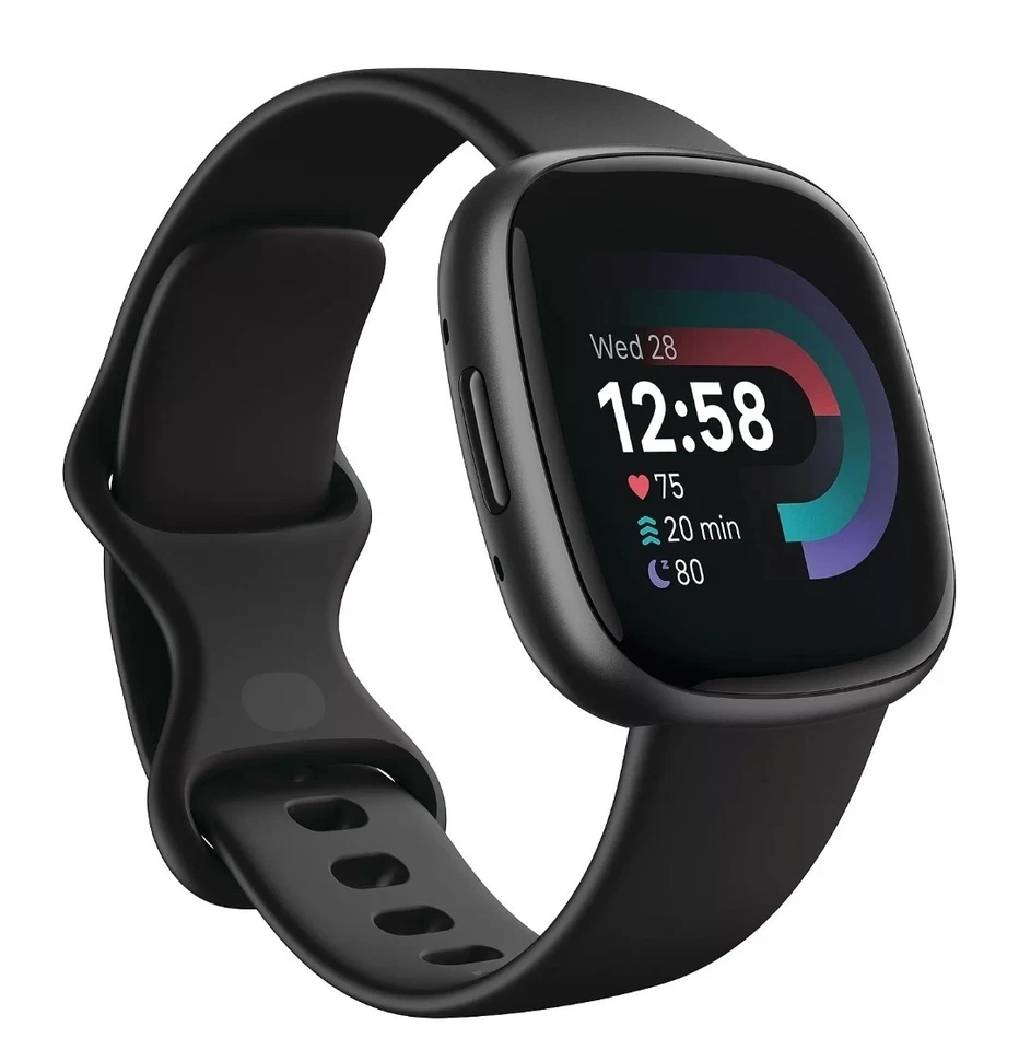 Fitbit Versa 4 - BLACK -Fitness Smartwatch GPS Heart Rate Monitor - Image 3 of 4