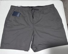 Gap Men's Shorts Stretch Twill Pull On Drawstring Elastic Waist Gray Size XXL