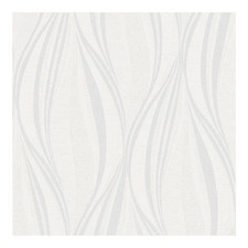 Boutique Tango Wallpaper Embossed Geometric White/Silver Shimmer