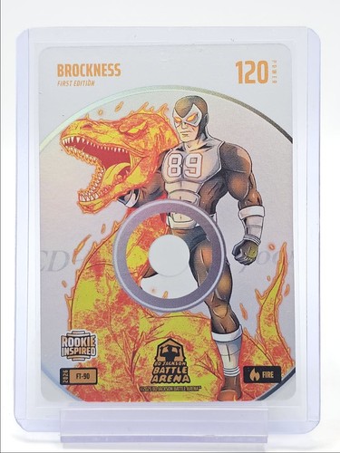 BROCKNESS BROCK BOWERS 2026 BATTLE ARENA FIRST ED ROOKIE FIRE PATCH RC Q0106