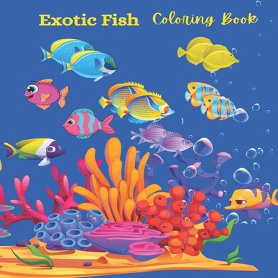 Exotic Fish Coloring Book Positive Elements Designs Paperback Ama