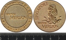 Singapore: Sentosa Merilion, Peace & Prosperity medal