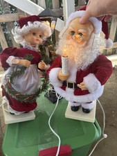 Vintage Animatronic Santa And Mrs. Claus