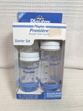 Playtex Baby Premiere 2 Bottle System Starter Set 6oz  9 oz Vintage 1999