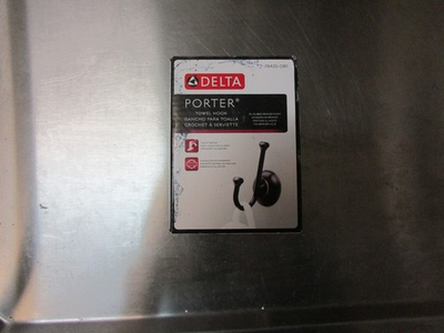 #ad Delta Porter Double Towel Robe Hook in Oil Rubbed Bronze $19.95