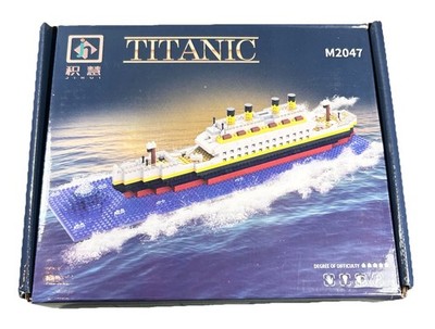 Mini Building Blocks Set Titanic 607 Pcs Toy Ship Model Building NIB