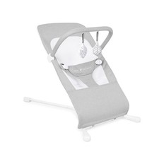 Portable Baby Bouncer 3 Position Recline Infant 0-6 Months Pebble Grey