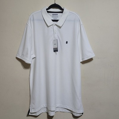 Izod Advantage Performance Mens Polo Shirt XXL White Golf Preppy NWT