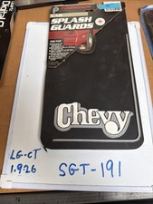 One Pair Vintage Chevy Rally Brand Splash Guards Mud Flaps Rubber Nos