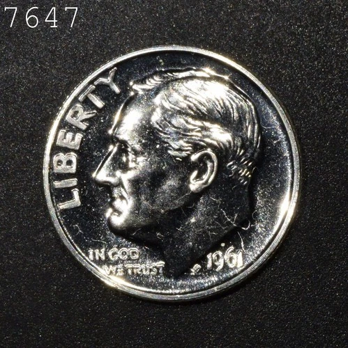 1961 Roosevelt Silver Dime "Proof" *Combined Shipping*