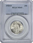 1928-D Standing Liberty Silver Quarter DDR 1-R-II MS65 PCGS