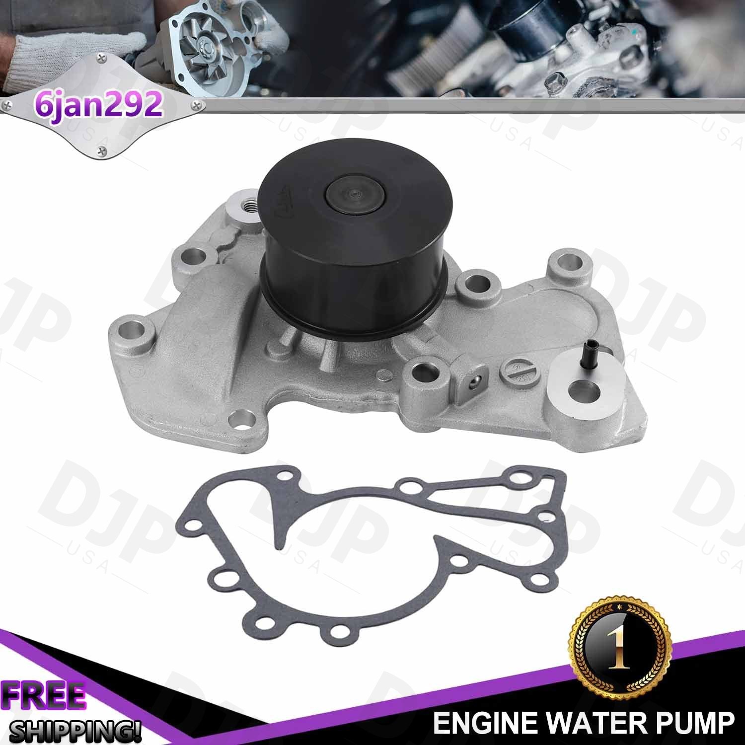 Cooling Water Pump W/Gasket For 99-10 Hyundai Sonata Santa Fe Tiburon Tucson