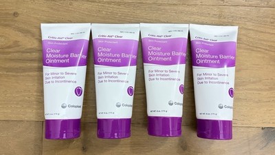 Critic-Aid Clear Moisture Barrier Ointment - 6 Oz (170 G) Tube x4
