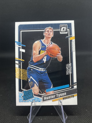 2023-24 Donruss Optic Basketball Hunter Tyson #201 Rated Rookie Nuggets