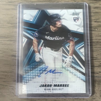 Topps Series 1 Rookie Autograph Jakob Marsee Marlins Baseball Stars #BSA-JMA