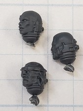 40k Black Templar ARMORY Bits Primaris Upgrade Bare Heads x3 Lot AR04