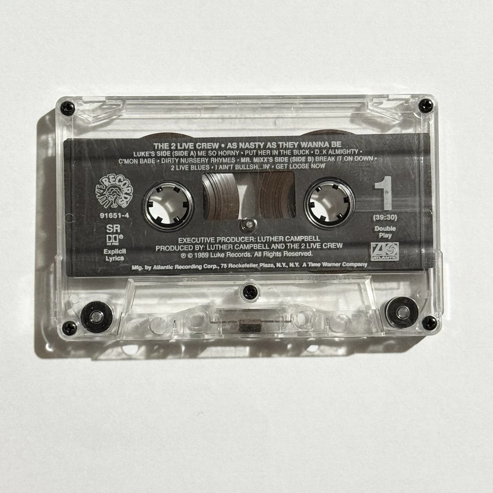 The 2 Live Crew As Nasty As They Wanna Be Cassette Tape 1989 Dirty Version 🔥 Foto 3 de 4