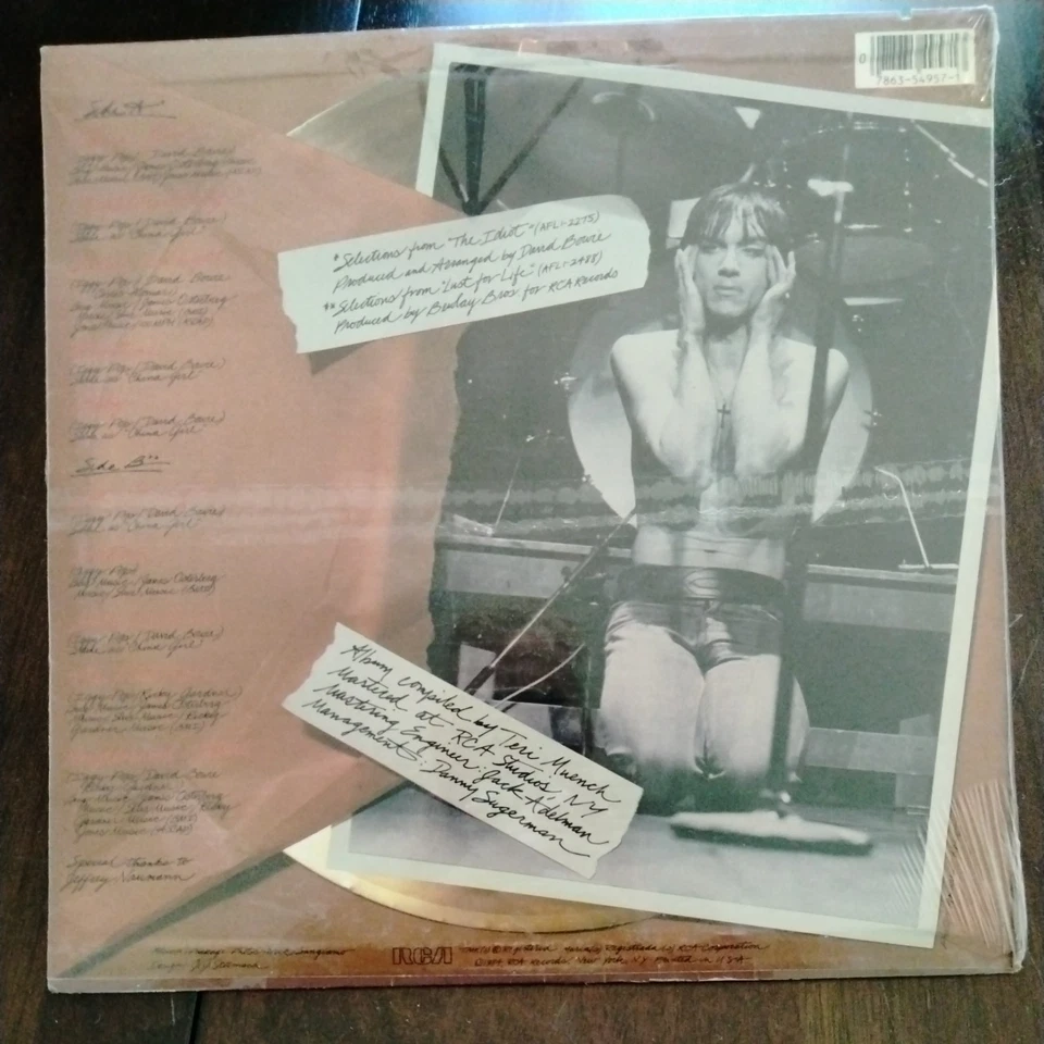 Iggy Pop LP. Choice Cuts. NEW! 1984 RCA Records AFL1-4957. Sealed. - Image 2 of 2