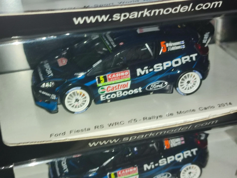 1x Spark S3790 FORD FIESTA Wrc Hirvonen Rally MONTECARLO 2014 - 1:43 RARE - Immagine 4 di 4