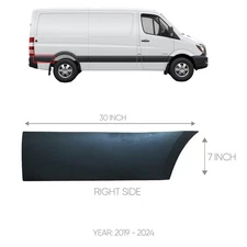 FOR 2019 2025 MERCEDES SPRINTER W907 PASSENGER REAR TRIM MOLDING COVER RIGHT