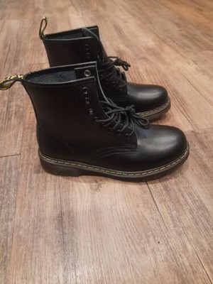 Boots Herren schwarz Leder 43 so ähnlich wie Dr. Martens