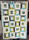 Handmade Patchwork Cotton Baby Quilt Crib Blanket Size 33” X 48”
