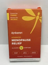 Amberen Advanced Menopause Relief Capsules 60-Count Exp 06/2026