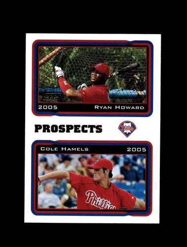 Ryan Howard, Cole Hamels #689 2005 Topps card