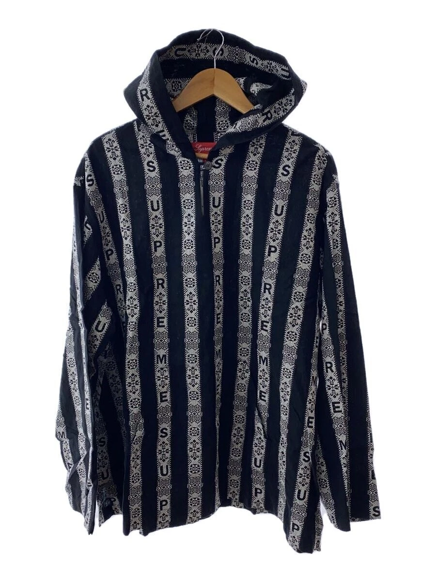 Supreme 22ss Baja Camicia con Cappuccio Parka L Cotone BLK Fantasia All Over