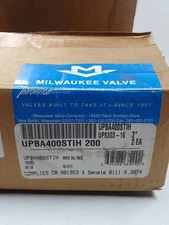Milwaukee Valve/Hammond 2-Piece 2" Ball Valve Threaded UPBA400STIH 200 