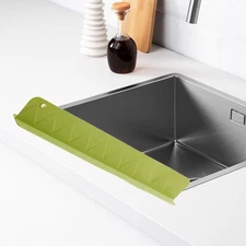 Silicone Splash Guard behind The Sink Silicone Sink Water Baffle for Island
