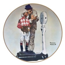 1974 Norman Rockwell The Kentucky Derby Gorham Collectors Plate 8.5” Diameter