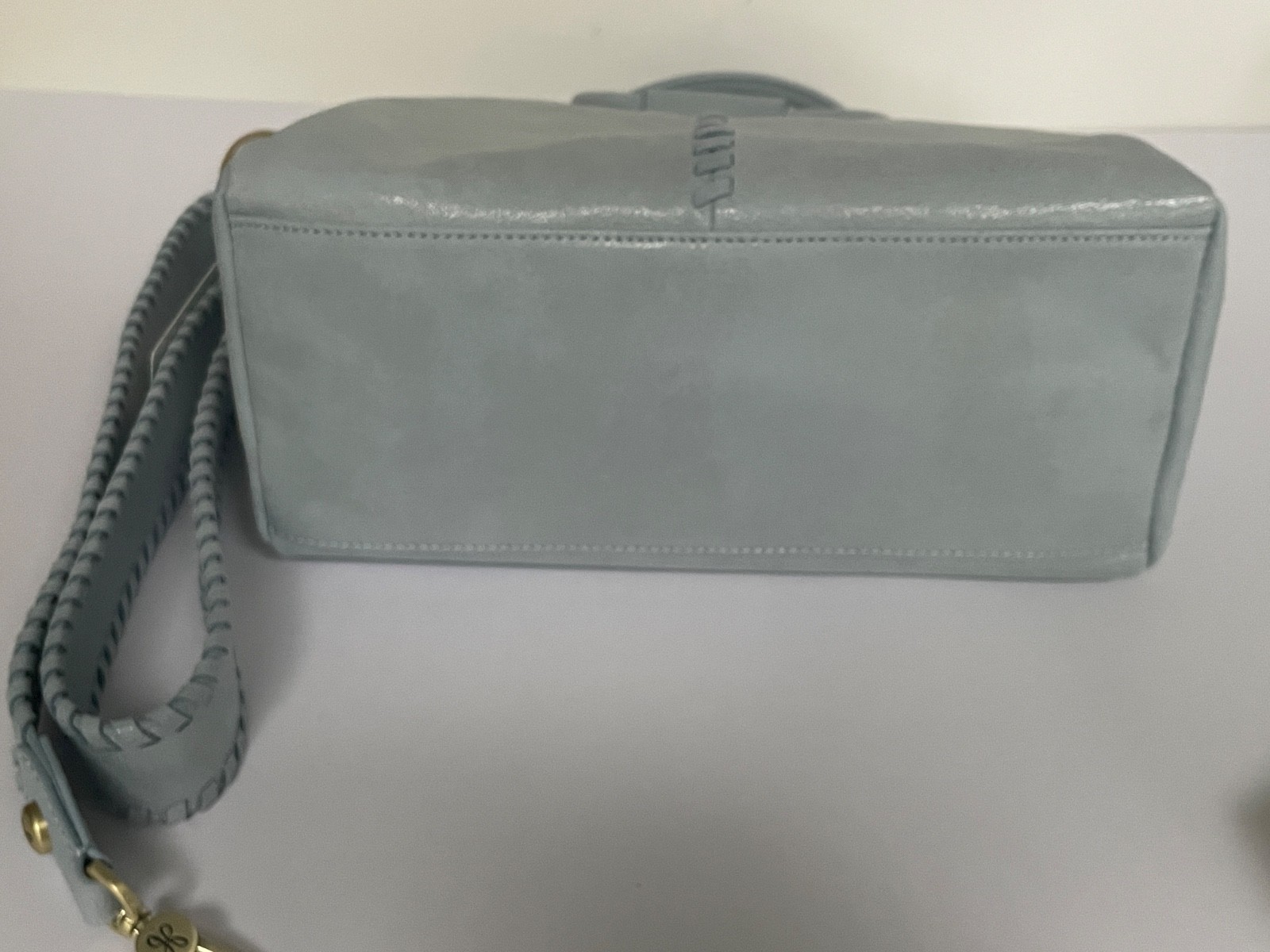 Hobo International Bag Sheila Sky Blue Medium Satchel Leather $338, NWT