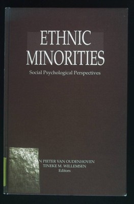 Ethnic Minorities: Social Psychological Perspectives. Oudenhoven, Jan Pieter Van