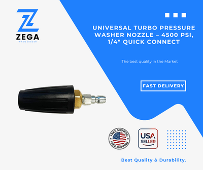 #ad 80144 Turbo Pressure Washer Nozzle 4500 PSI 1 4quot; Quick Connect Hot Cold Water Us $22.99
