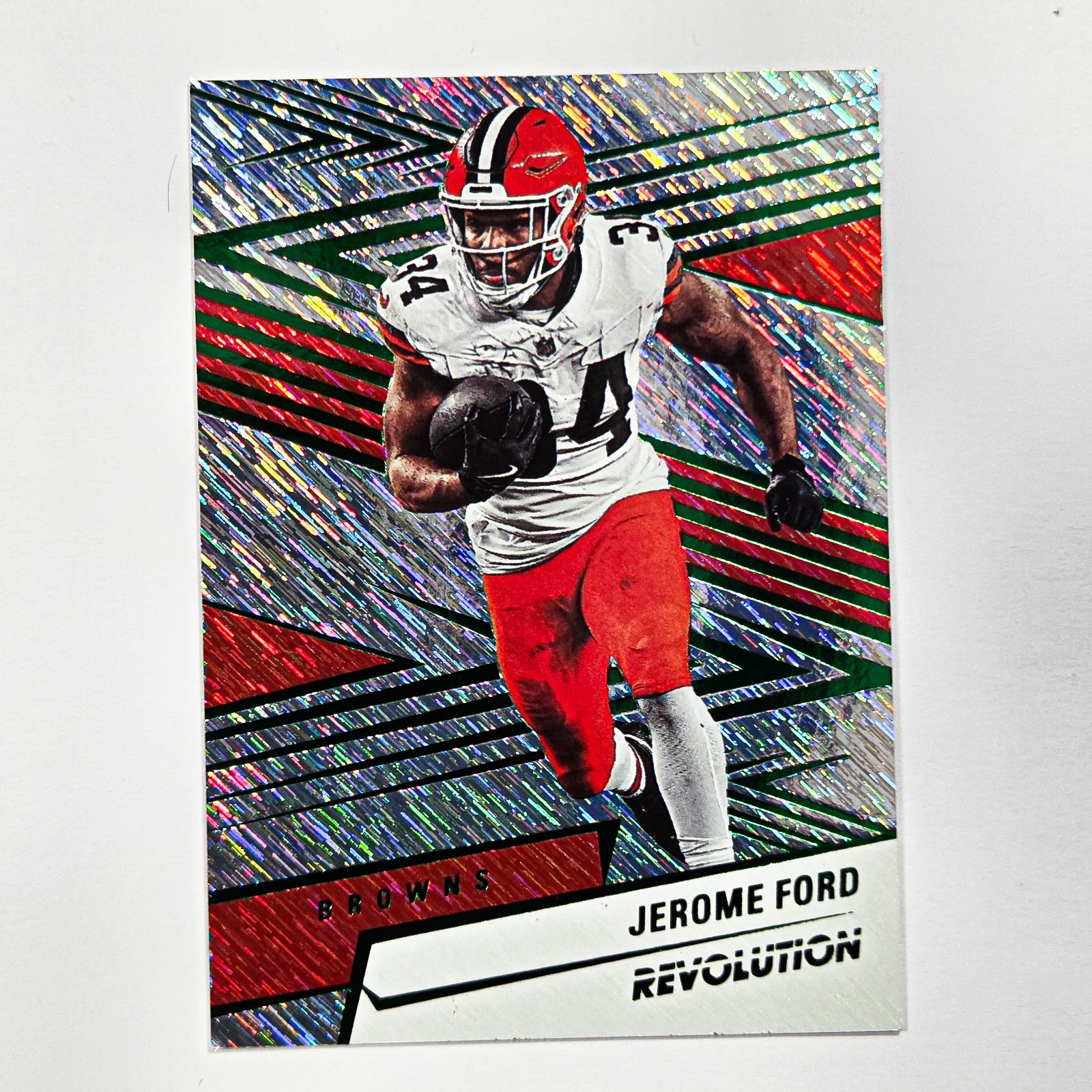 2025 Panini Revolution - Jerome Ford #169 Green Storm /699 Cleveland Browns 