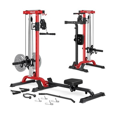 YOLEO Smooth Pulley System Power Cage, Adjustable Cable Crossover Power Rack,...