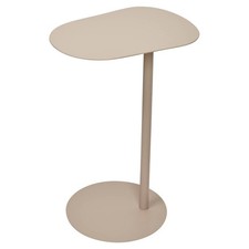 Oblong Metal Side Table Modern Pedestal Nightstand Lightweight Construction