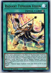 Radiant Typhoon Vision (Ultra Rare) RA05-EN075 Rarity Collection V