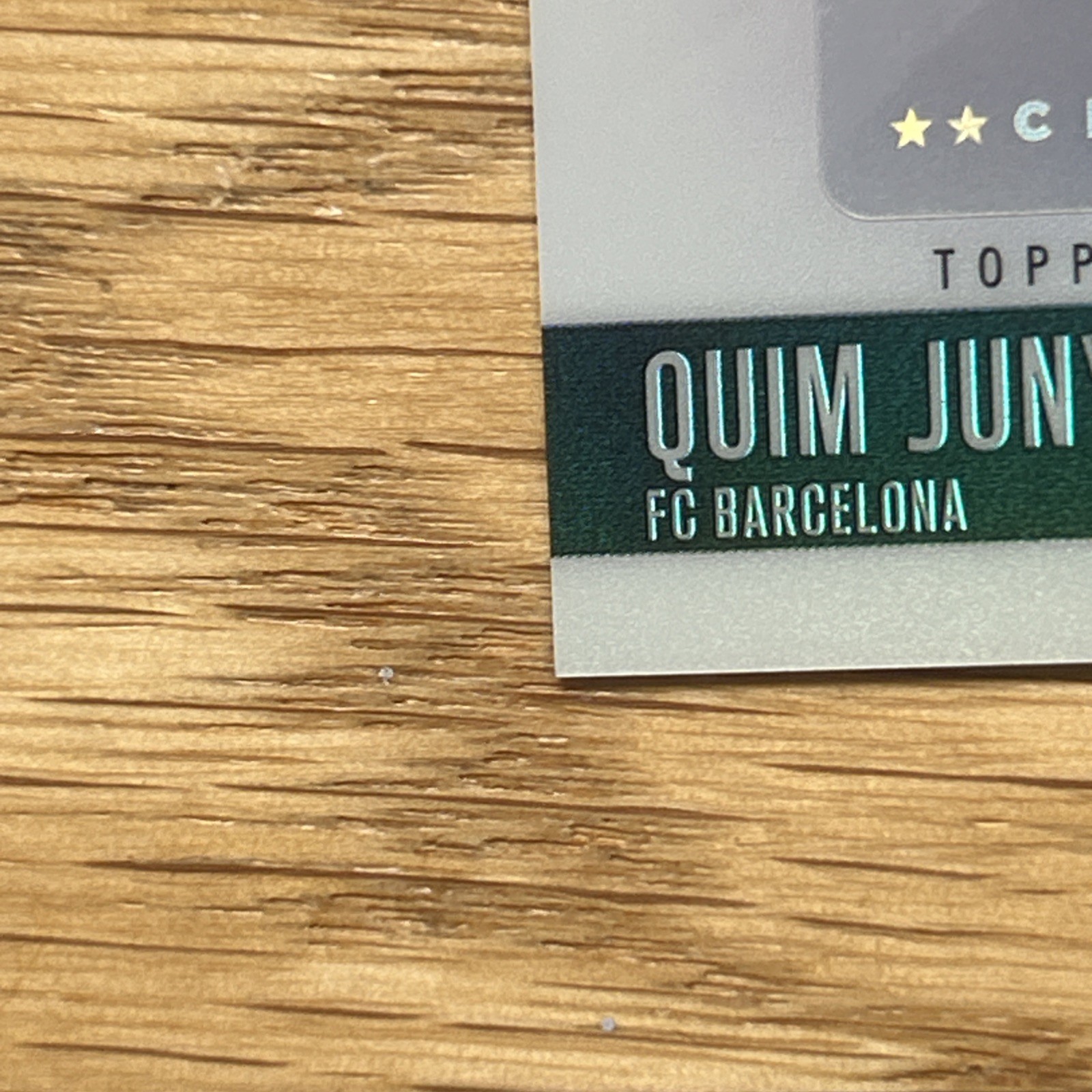 2025-26 topps finest UCC Quim Junyent rookie auto #BA-QJ🔥⚽️ Barcelona view 5
