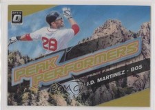 2019 Panini Donruss Optic Peak Performers Gold Prizm 7/10 JD Martinez #PP-9 v7j