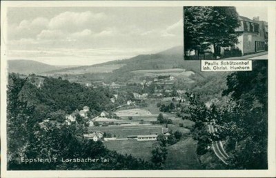Ansichtskarte Eppstein i.T. Lorsbacher Tal Paulis Schützenhof (Nr.9560)