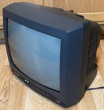 Sylvania 13" CRT Retro Gaming TV SRT139 Vintage 1999 Tested No Remote