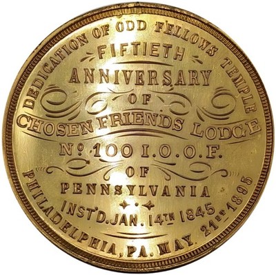 (1895) Philadelphia PA Unlisted IOOF Odd Fellows Merchant Token