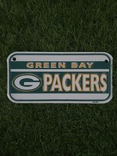 🏈Green Bay Packers NFL Embossed metal Mini Officially Licensed Sign Bike Plate