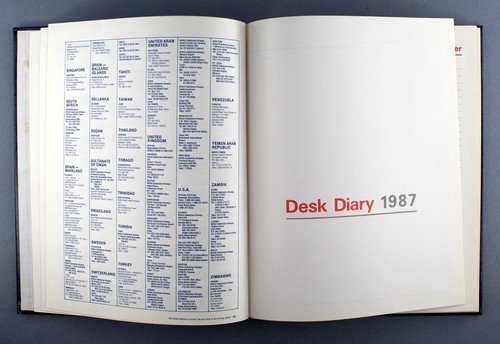 BRITISH CALEDONIAN AIRWAYS CARGO AIRLINE DIARY 1987 WEEK PER VIEW BCAL ROUTE MAP - Picture 4 of 7