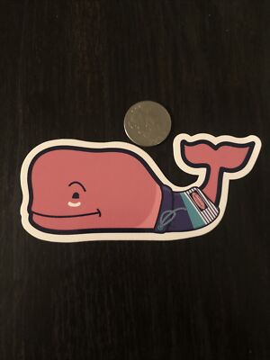 New Vineyard Vines Bathing Suit Whale Sticker Summer Hydroflask