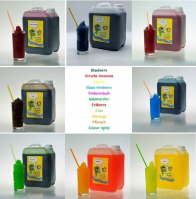 TOP! 5 Liter itzyslush PREMIUM Slushy Eis Sirup Slush Eis - vegan- GLYCERINFREI!