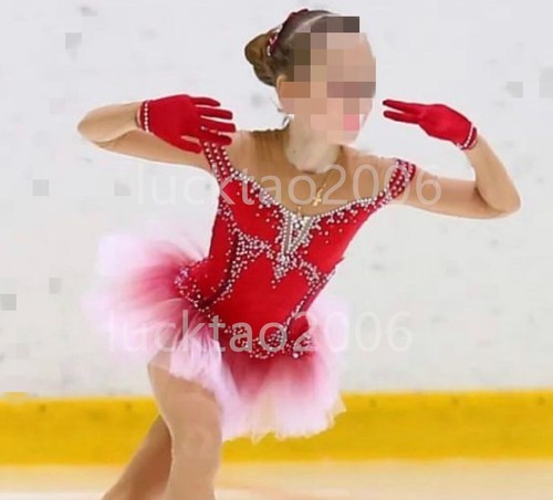 New style Figure Skating Ice Skating Dress Costume Sparkle Best-selling 88108 - Picture 6 of 12